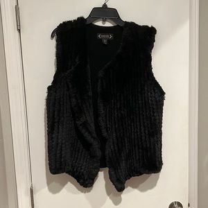 Faux fur vest